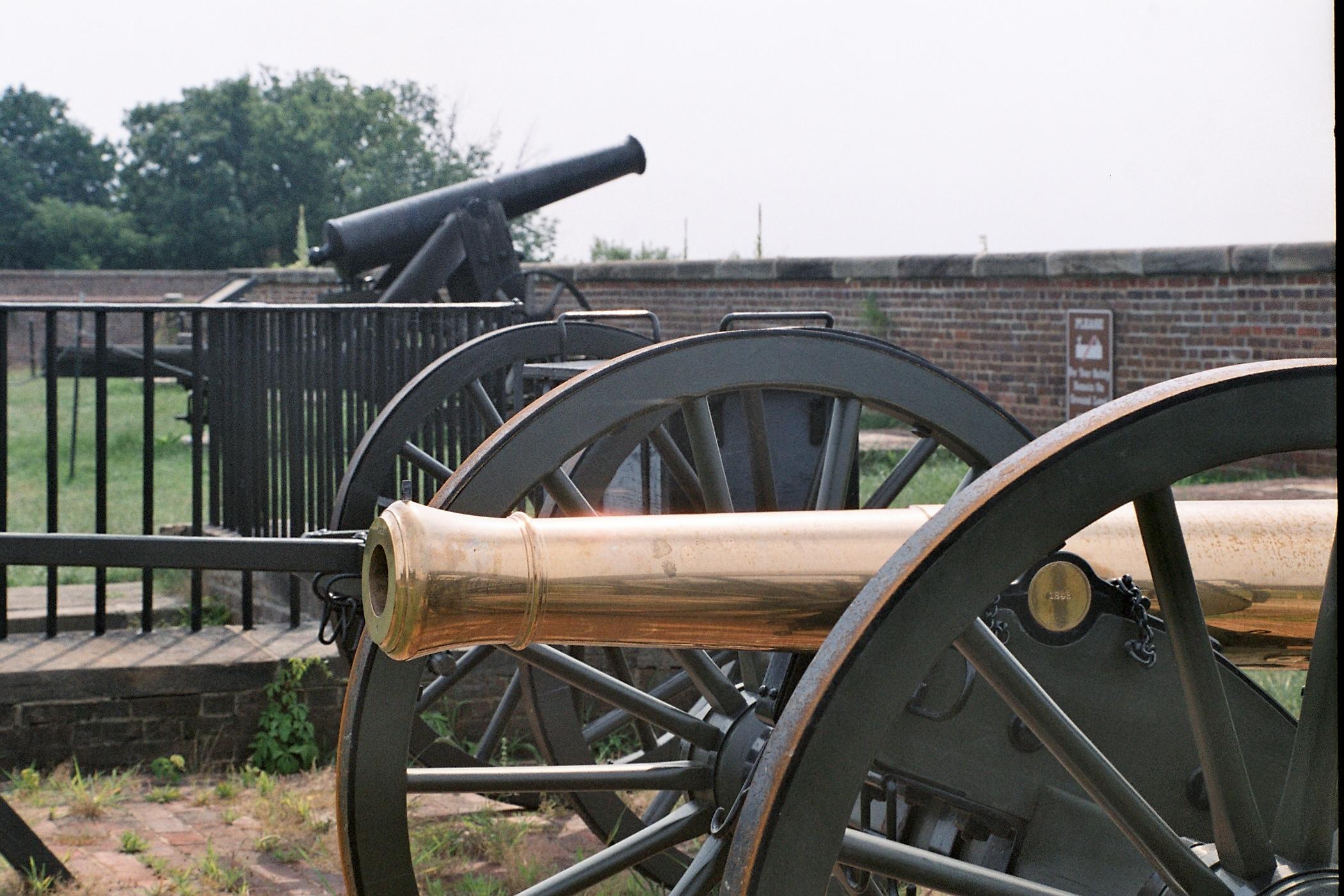 Cannons at Fort Washington