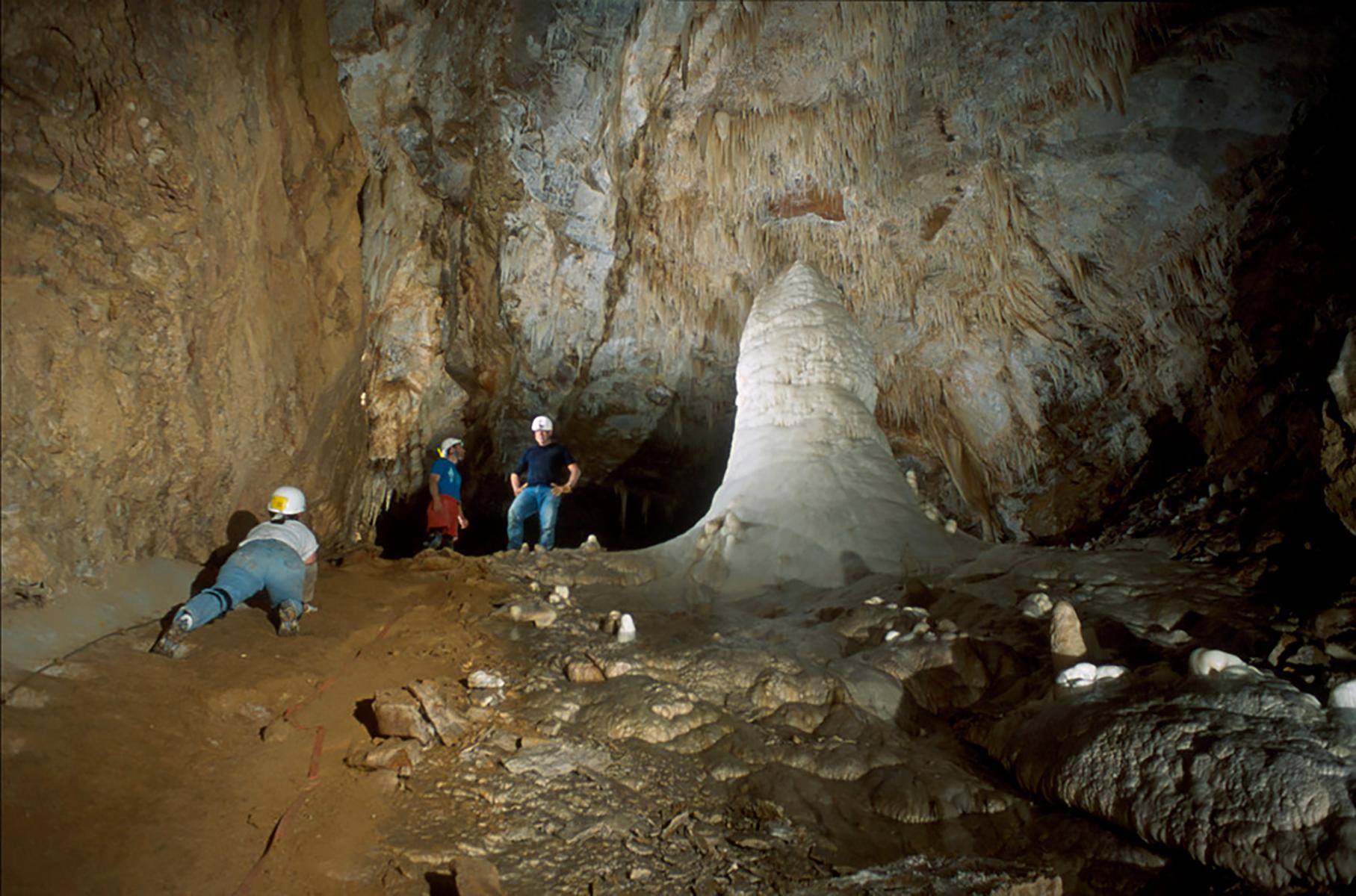 Photo of visitors at the Hall of the White Giant