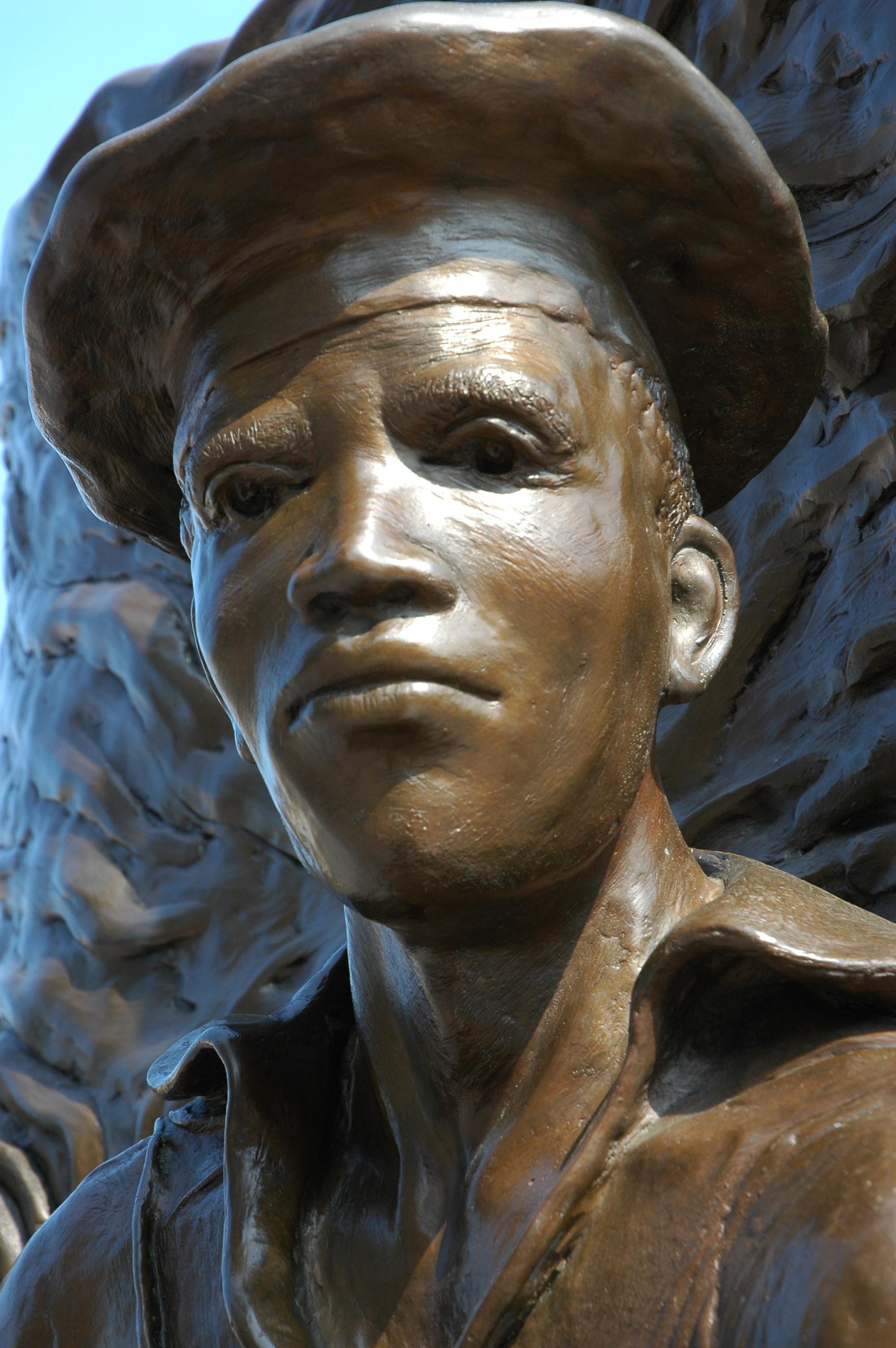 African American Sailor Close up