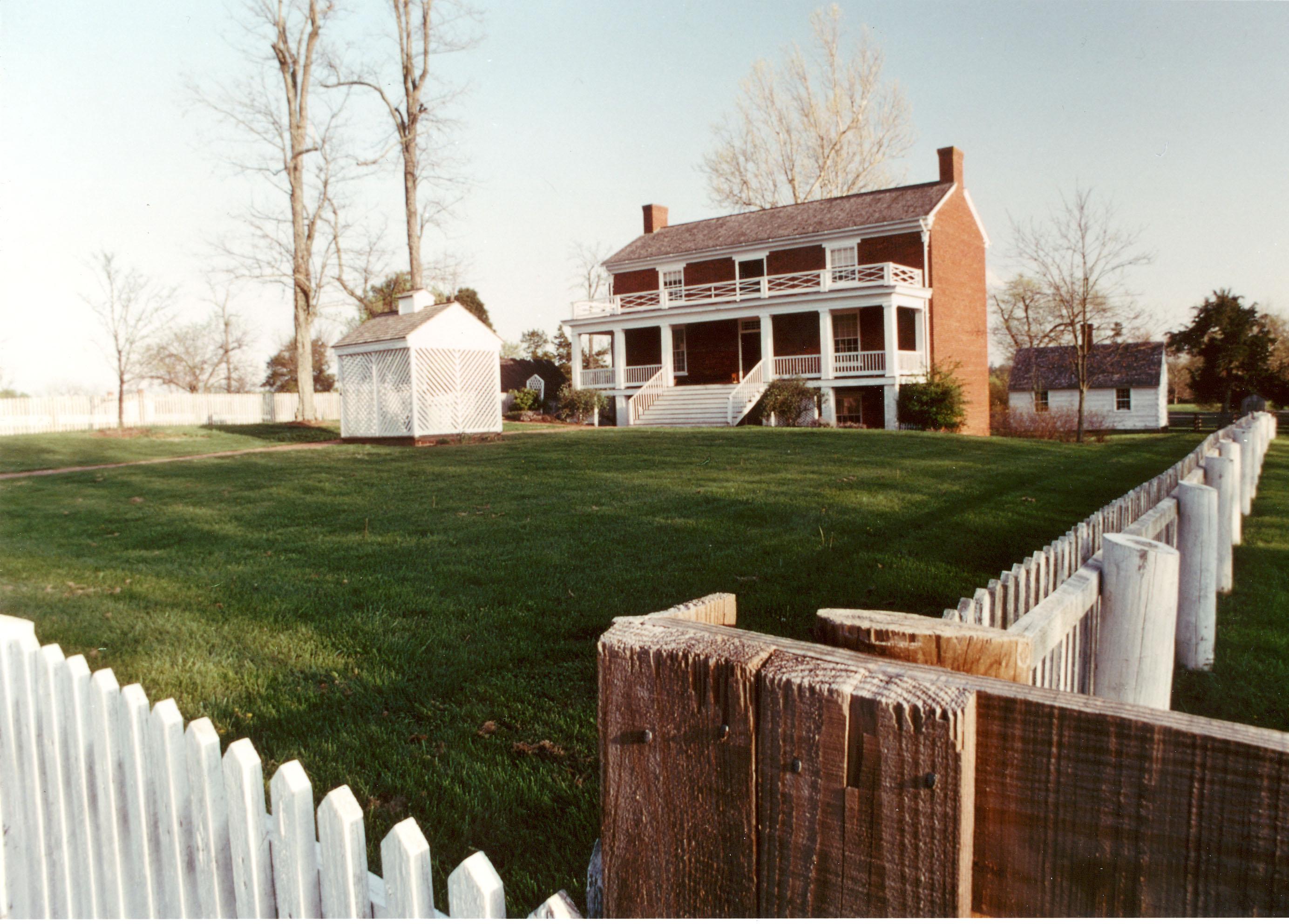 This is the home where Gen. Lee surrendered to Gen. Grant on April 9, 1865