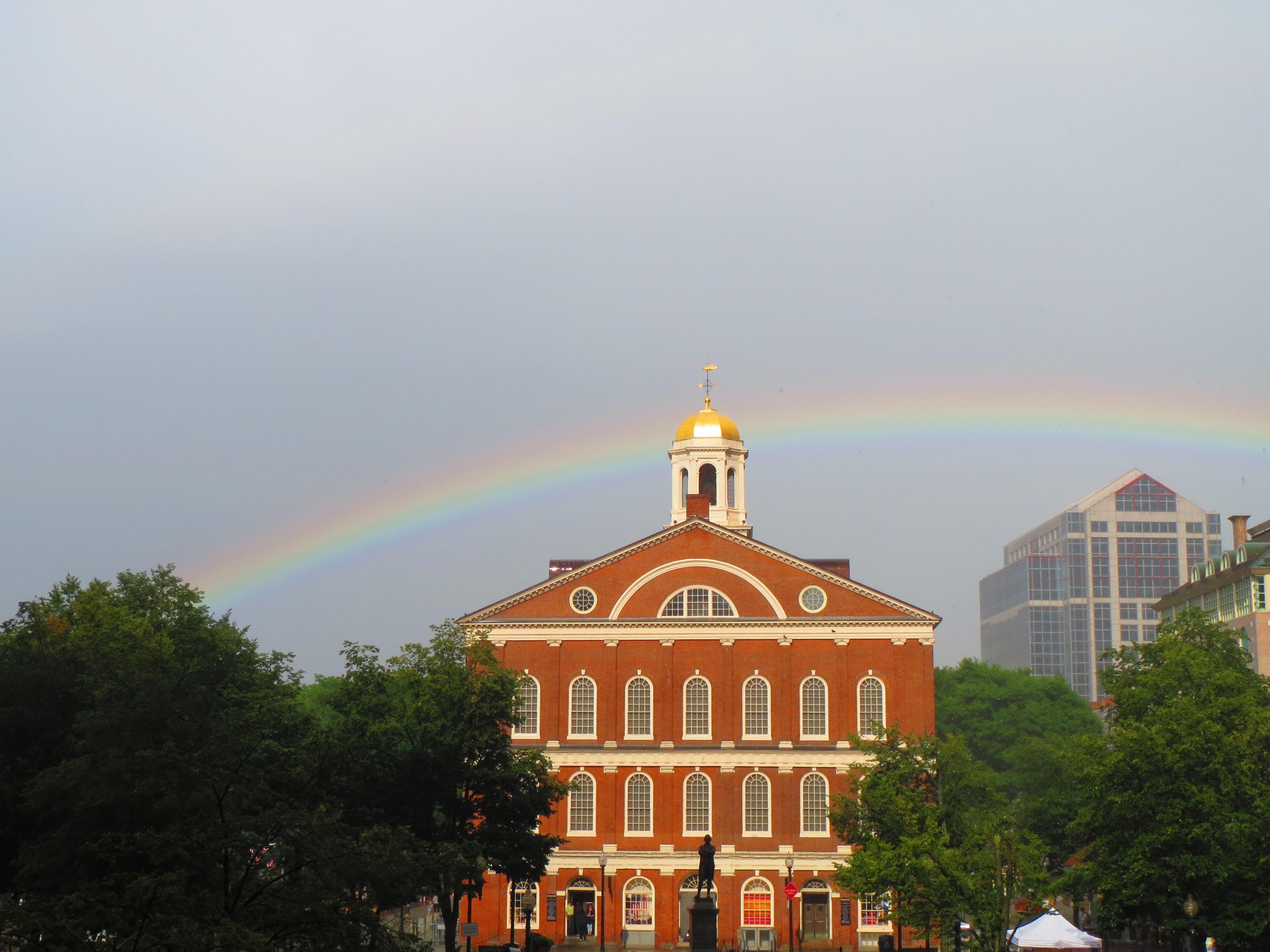 Rainbow over Faneuil Hall